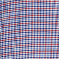 Camisa Cuadros Azul Manga Corta 100% Algodón 2606118