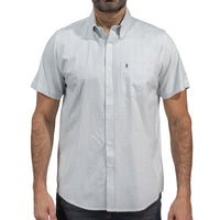 Camisa Cuadros Gris Manga Corta 100% Algodón 2606119
