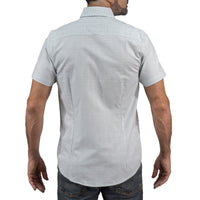 Camisa Cuadros Gris Manga Corta 100% Algodón 2606119
