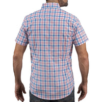 Camisa Cuadros Roja Manga Corta 100% Algodón 2606120