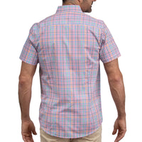 Camisa Cuadros Multicolor Manga Corta 100% Algodón 2606121