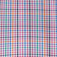 Camisa Cuadros Multicolor Manga Corta 100% Algodón 2606121