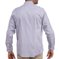 Camisa Cuadros Rosa Manga Larga 100% Algodón 2606123