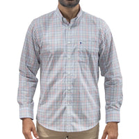 Camisa Cuadros Multicolor Manga Larga 100% Algodón 2606125