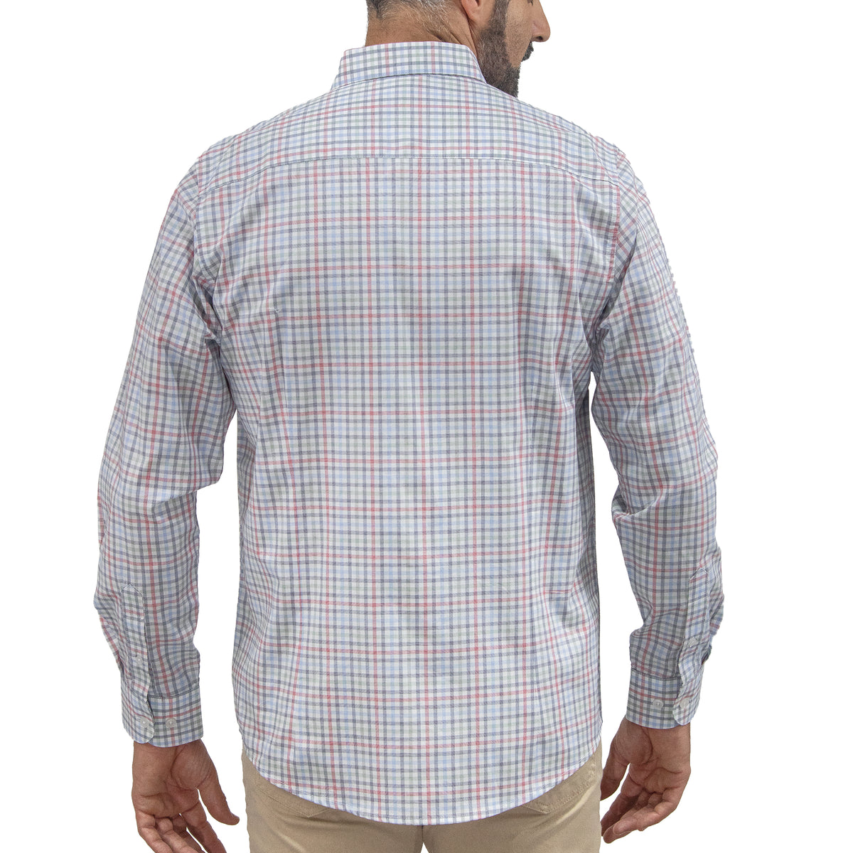 Camisa Cuadros Multicolor Manga Larga 100% Algodón 2606125