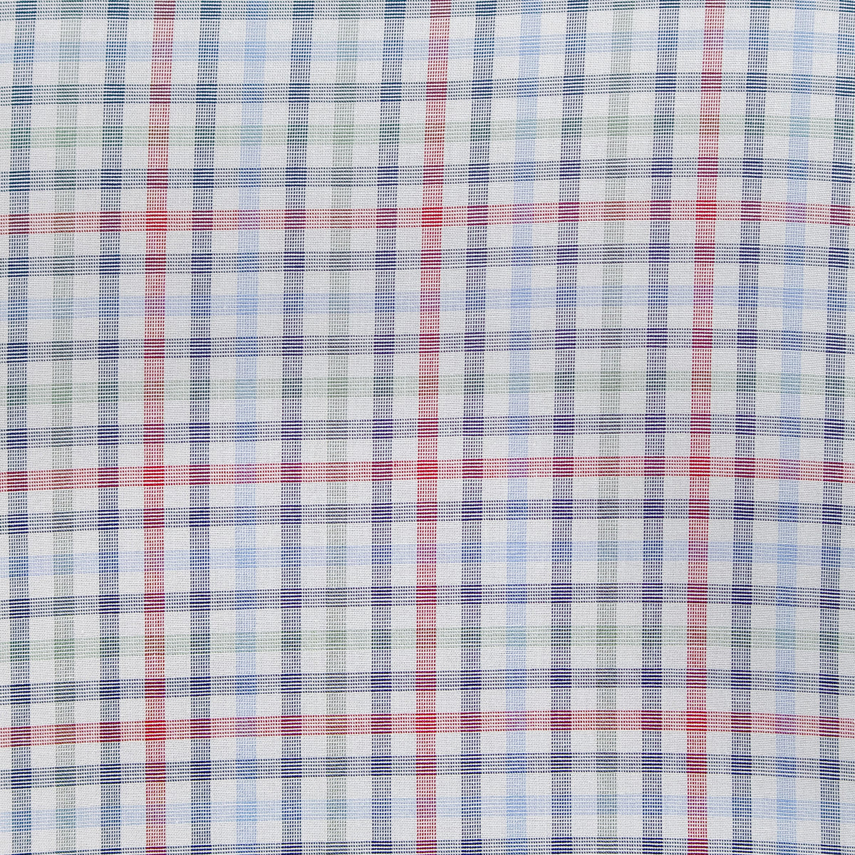 Camisa Cuadros Multicolor Manga Larga 100% Algodón 2606125