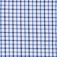 Camisa Cuadros Azul Manga Corta 100% Algodón 2606127