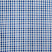 Camisa Cuadros Azul Manga Larga 100% Algodón 2607134