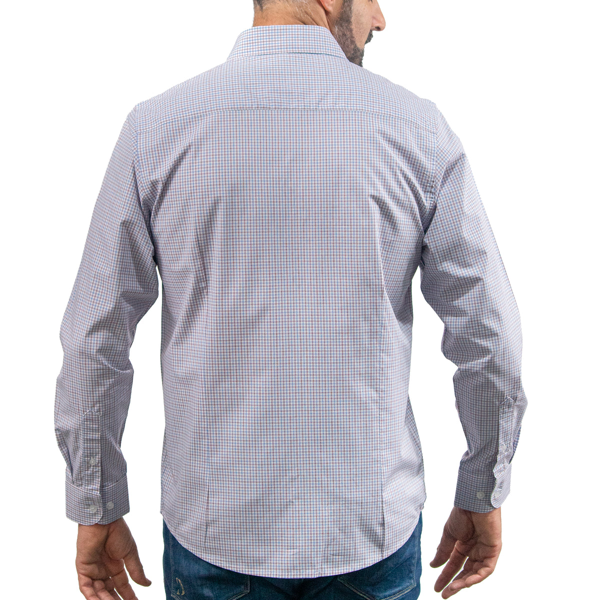 Camisa Cuadros Roja Manga Larga 100% Algodón 2607138