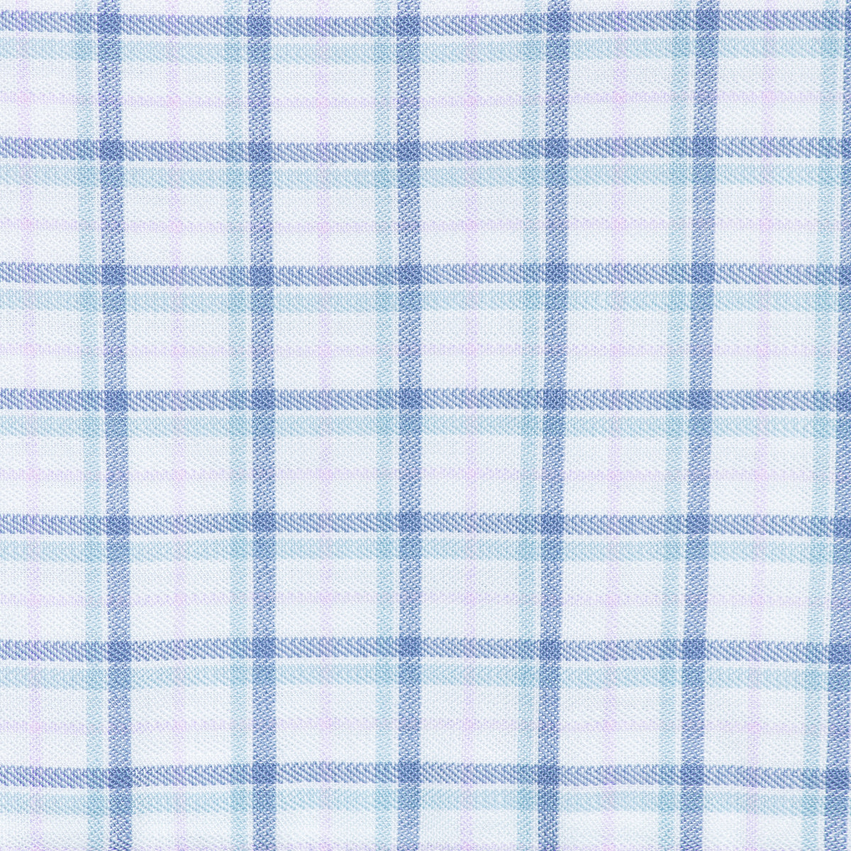 Camisa Cuadros Azul Manga Larga 100% Algodón 2607139