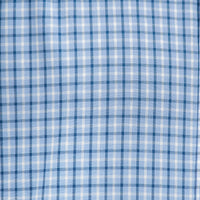Camisa Cuadros Azul Manga Larga 100% Algodón 2607140