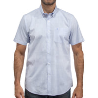 Camisa Cuadros Blanca Manga Corta 100% Algodón 2607145