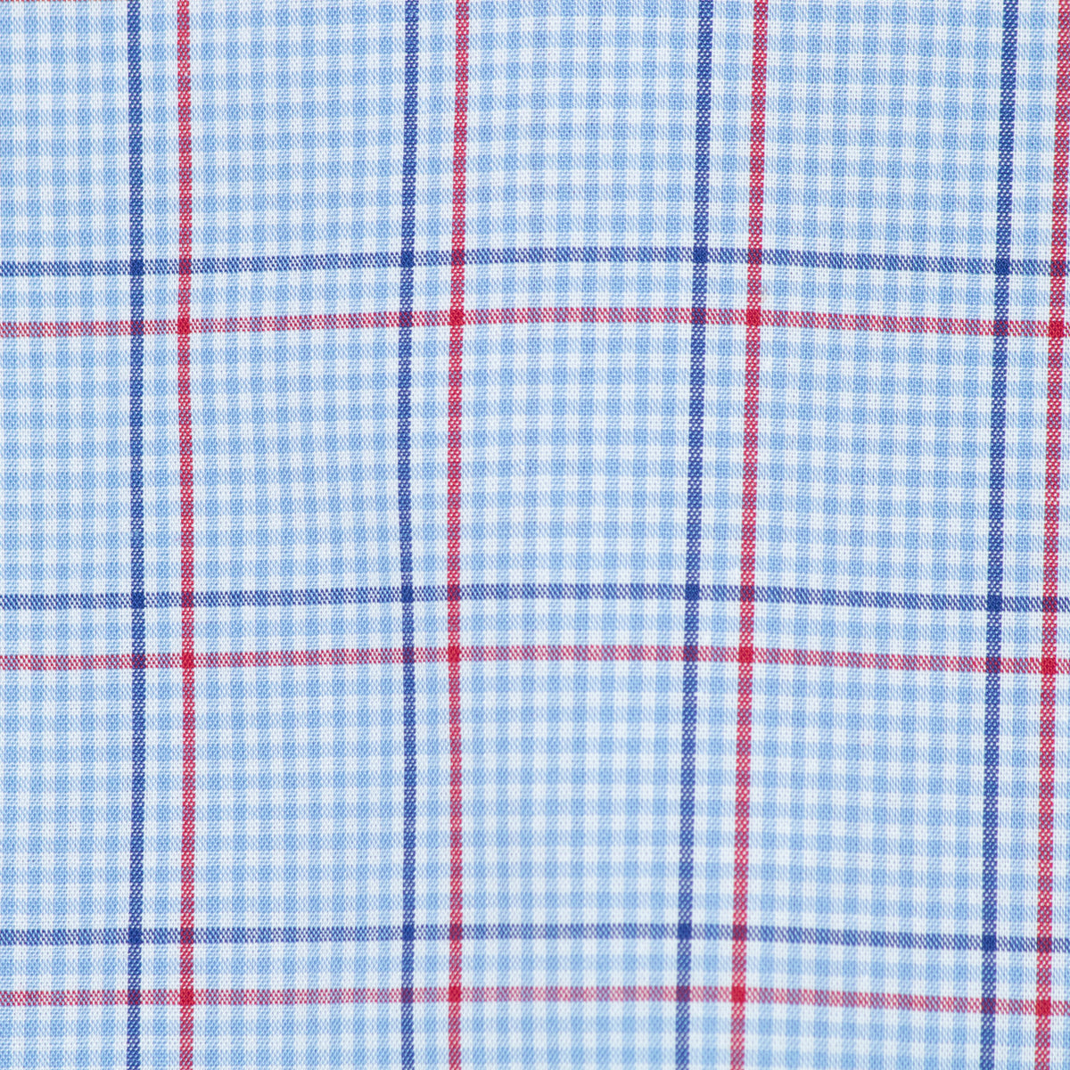 Camisa Cuadros Azul Manga Corta 100% Algodón 2607146