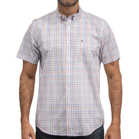 Camisa Cuadros Multicolor Manga Corta 100% Algodón 2607147