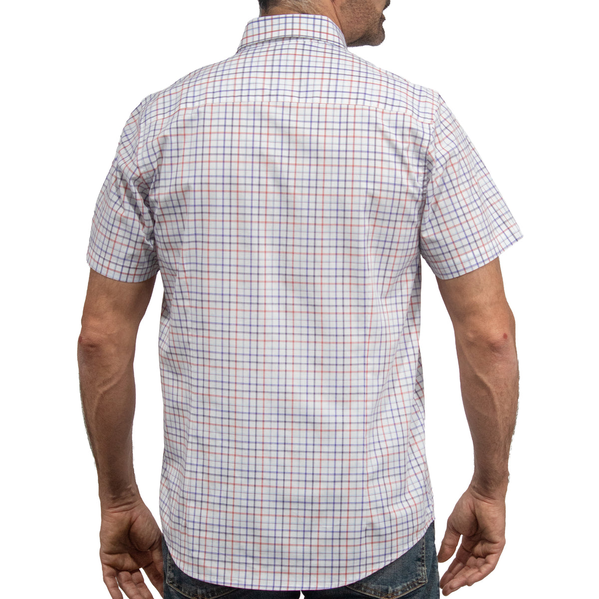 Camisa Cuadros Multicolor Manga Corta 100% Algodón 2607147