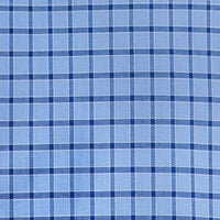 Camisa Cuadros Azul Manga Corta 100% Algodón 2607148