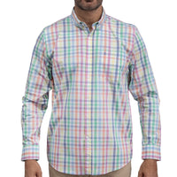 Camisa Cuadros Multicolor Manga Larga 100% Algodón 2608150