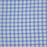 Camisa Cuadros Azul Manga Corta 100% Algodón Talla Extra 2615044