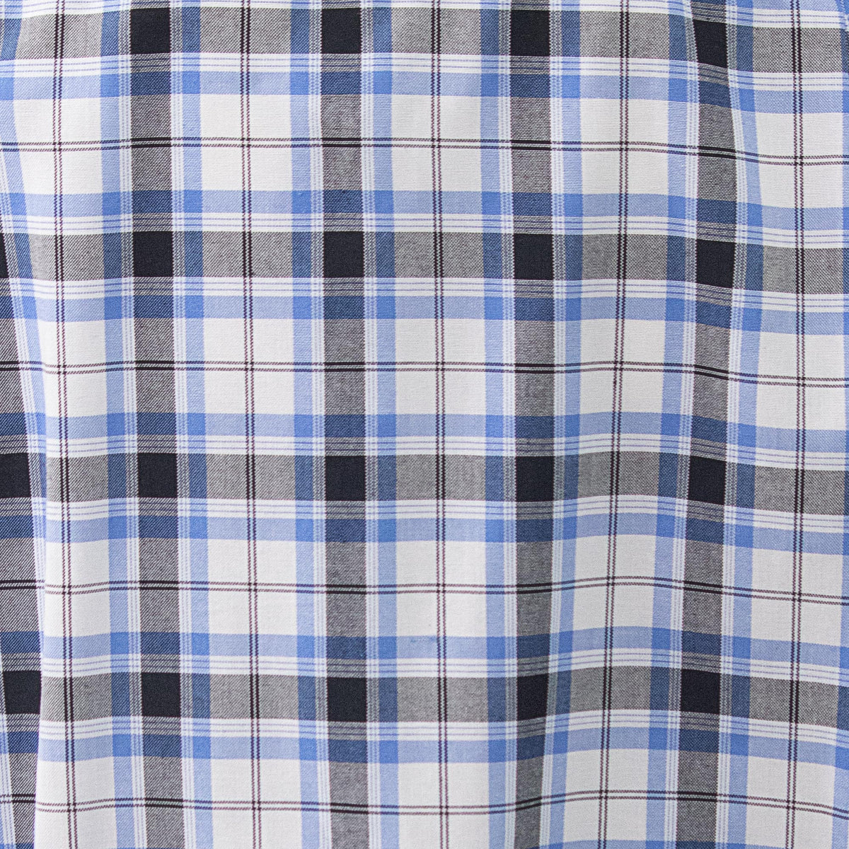 Camisa de Cuadros Azul con Manga Corta Talla Extra 100% Algodón 2306017 - dioromx