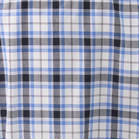 Camisa de Cuadros Azul con Manga Corta Talla Extra 100% Algodón 2306017 - dioromx