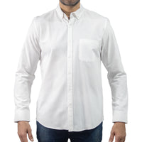 Camisa Lisa Blanca con Manga Larga 2215237