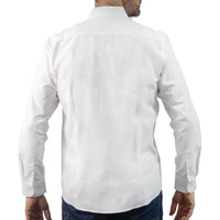 Camisa Lisa Blanca con Manga Larga 2215237