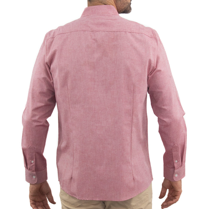 Camisa Lisa Roja Manga Larga 2215241