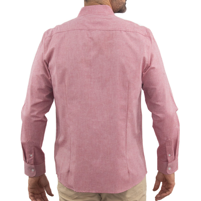 Camisa Lisa Roja Manga Larga 2215241