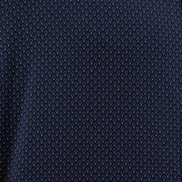 Camisa Azul con Estampado de Manga Corta 100% Algodón Talla Extra 2306016