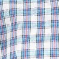 Camisa de Cuadros Azul con Manga Corta Talla Extra 100% Algodón 2306022