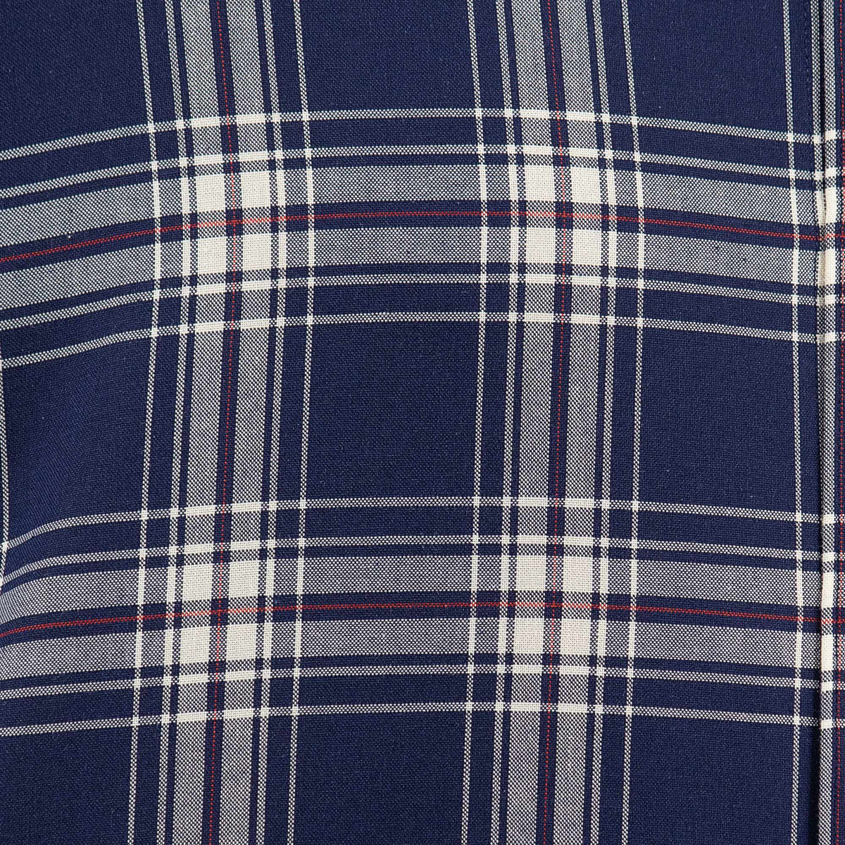 Camisa de Manga Corta Cuadros Azul Marino Talla Extra 2308044