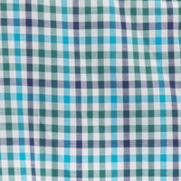 Camisa de Cuadros Verde con Manga Corta Talla Extra 100% Algodón 2308049