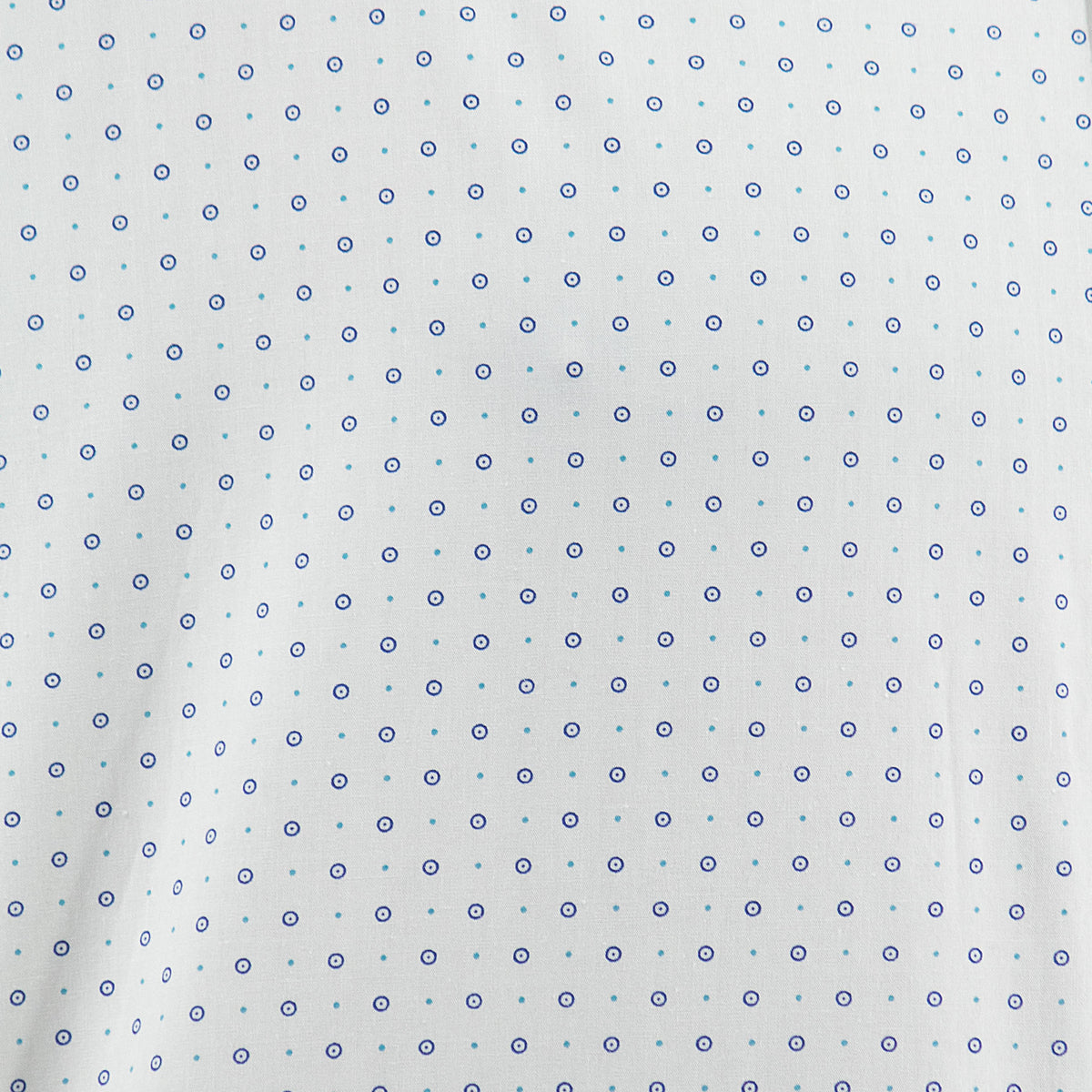 Camisa Blanca con Estampado de Manga Corta 100% Algodón 2309054 Talla Extra