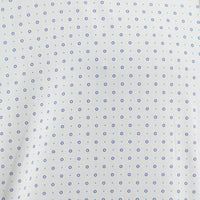 Camisa Blanca con Estampado de Manga Corta 100% Algodón 2309054 Talla Extra