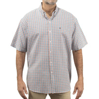 Camisa de Manga Corta Cuadros Multicolor 100% Algodón Talla Extra 2309055