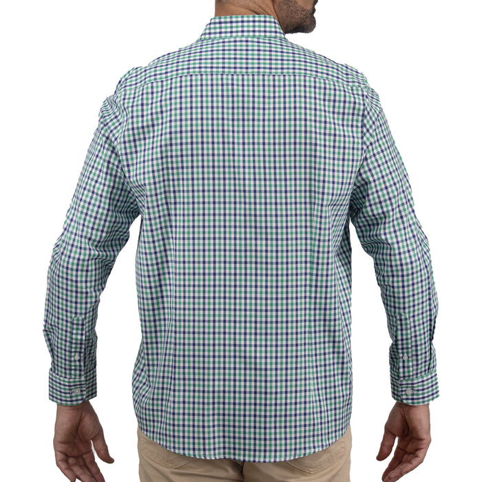 Camisa de Cuadros Verde con Manga Larga 100% Algodón 2309366