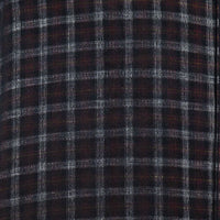 Camisa de Pana de Cuadros Negra Manga Larga 100% Algodón 2310519