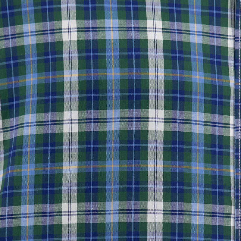 Camisa de Cuadros Verde con Manga Larga 100% Algodón Talla Extra 2312624