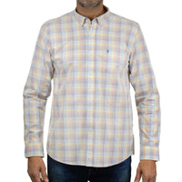 Camisa Cuadros Multicolor con Manga Larga 100% Algodón 2312617