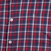 Camisa de Manga Larga Cuadros Rojo 100% Algodón Talla Extra 2511081