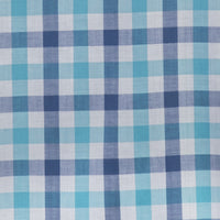 Camisa de Cuadros Azul con Manga Larga Talla Extra 100% Algodón 2312651