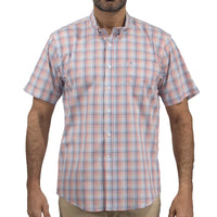 Camisa de Cuadros Multicolor con Manga Corta 100% Algodón 2312652