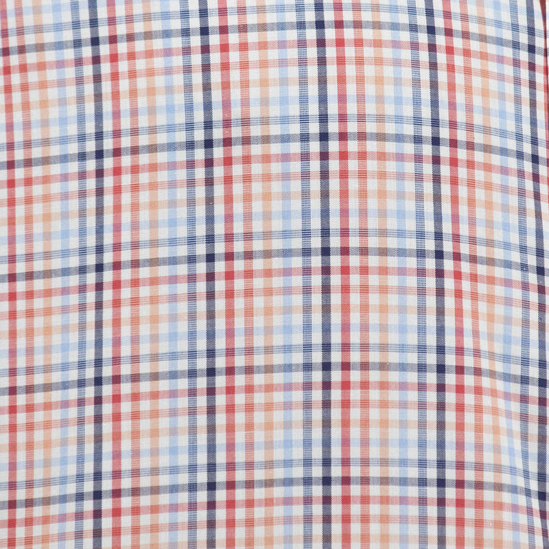 Camisa de Cuadros Multicolor con Manga Corta 100% Algodón 2312652