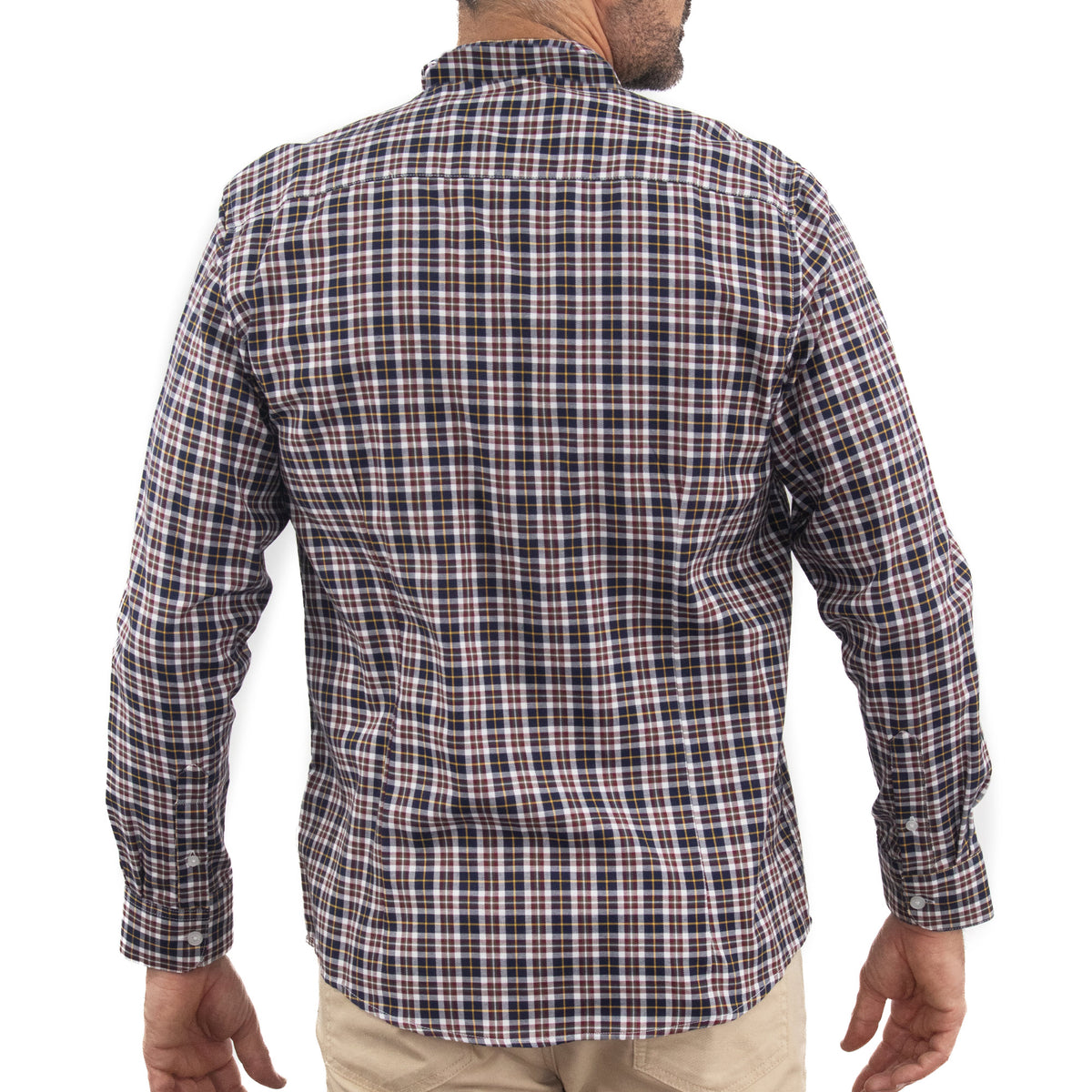 Camisa de Cuadros Multicolor con Manga Larga 100% Algodón 2315063