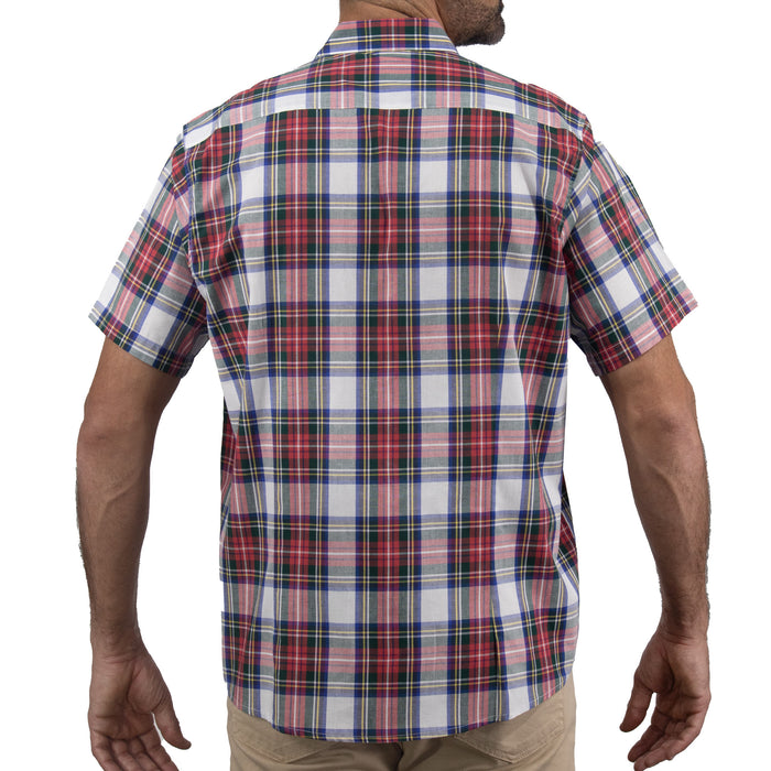 Camisa de Manga Corta Cuadros Multicolor 100% Algodón 2315119