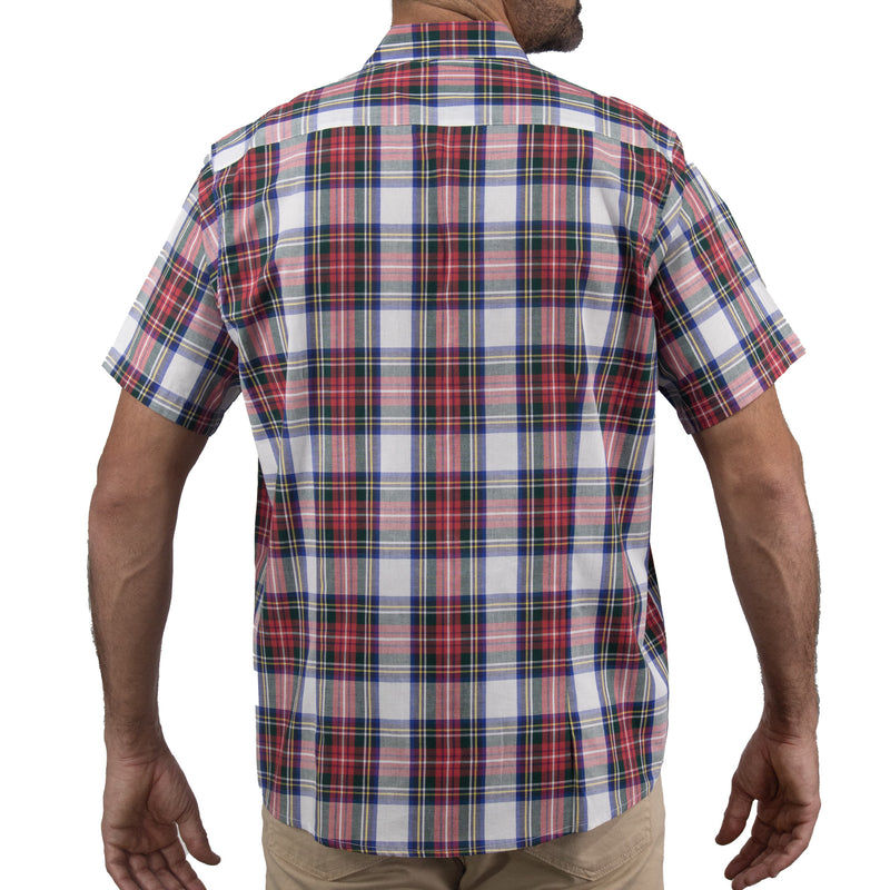 Camisa de Manga Corta Cuadros Multicolor 100% Algodón 2315119