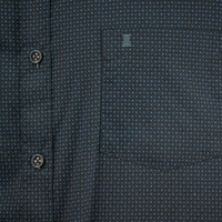 Camisa Negra con Estampado de Manga Larga 100% Algodón Talla Extra 2315143