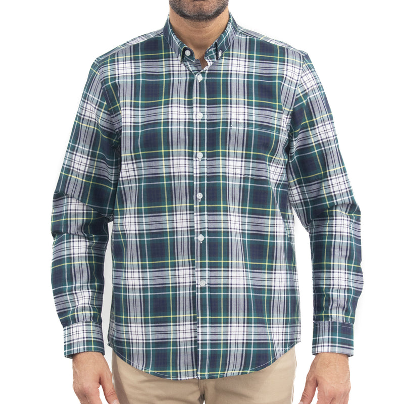 Camisa de Cuadros Verde Manga Larga 2315163