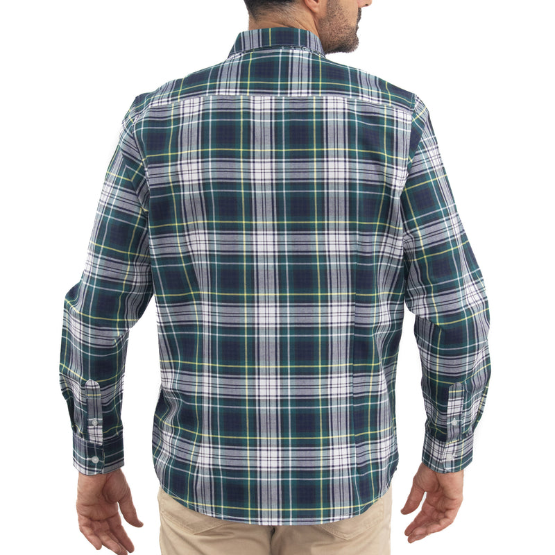 Camisa de Cuadros Verde Manga Larga 2315163