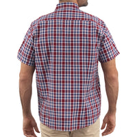 Camisa de Cuadros Roja con Manga Corta 100% Algodón 2315206